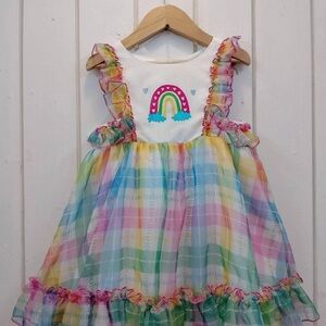 OhShana! Dress Size 3T Rainbow Rainbows Pastel Oh Shana